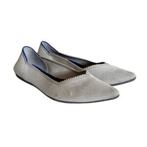Rothy’s Flax Birdseye Light Grey Pointed Flats Women's Size 8.5W